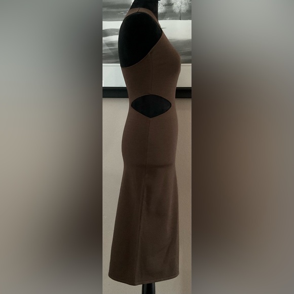 There Was One Cut-Out Knitted Midi Dress Size Small Made In Italy EUC - Picture 11 of 13